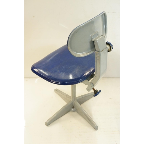 660A - Mid century Evertaut Industrial Metal Chair, 44cm wide