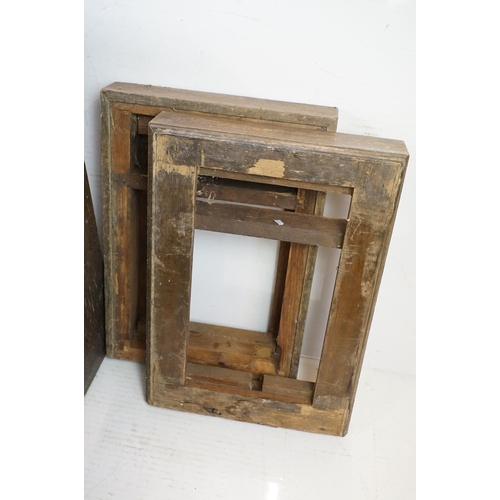 661 - Pair of Early 20th century Oak Chest of Four Drawers, each 88cm high x 43cm wide x 59cm deep