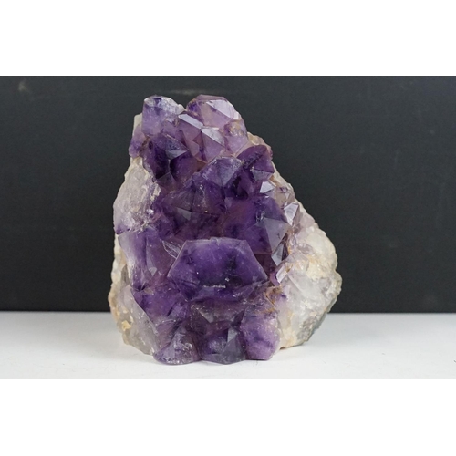 362 - A large rough cluster Amethyst crystal rock specimen