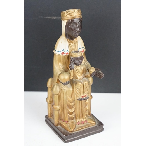 367 - A small group of religious collectables to include a blanc de chine virgin mary and a selection of i... 