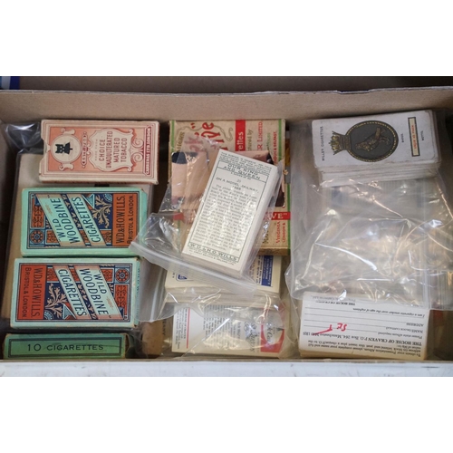 457 - A large collection of cigarette and tea cards to include complete and incomplete sets, makers includ... 