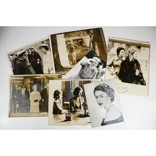 461 - A collection of approx fifty original press photographs of the British Royal family to include many ... 