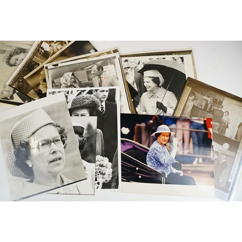 461 - A collection of approx fifty original press photographs of the British Royal family to include many ... 