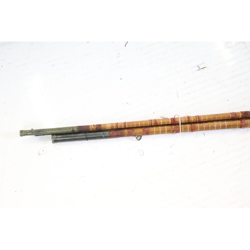 417 - A vary large collection of vintage and contemporary fishing rods to include split cane examples.