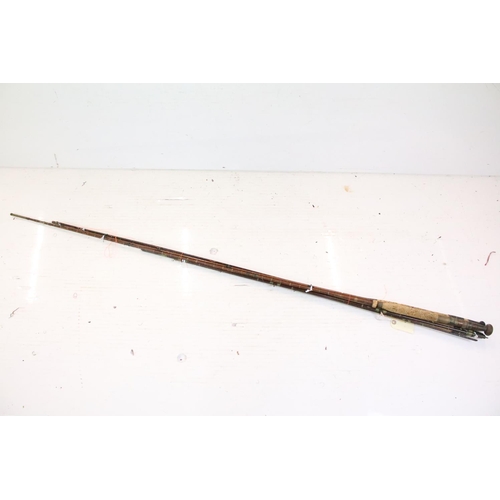 417 - A vary large collection of vintage and contemporary fishing rods to include split cane examples.