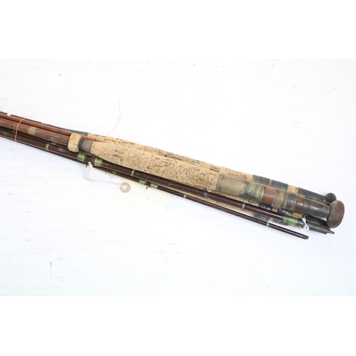 417 - A vary large collection of vintage and contemporary fishing rods to include split cane examples.