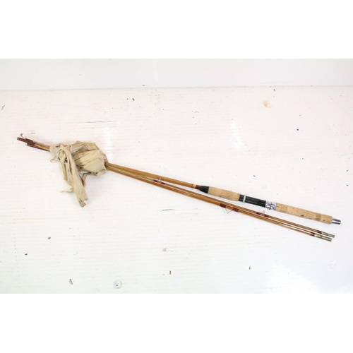 417 - A vary large collection of vintage and contemporary fishing rods to include split cane examples.