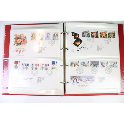 433 - Collection of first day covers across five albums and loose examples, mostly dating from the 1980s a... 