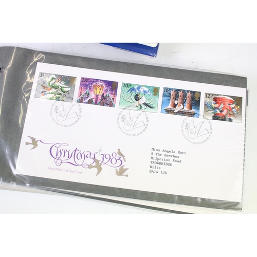 433 - Collection of first day covers across five albums and loose examples, mostly dating from the 1980s a... 