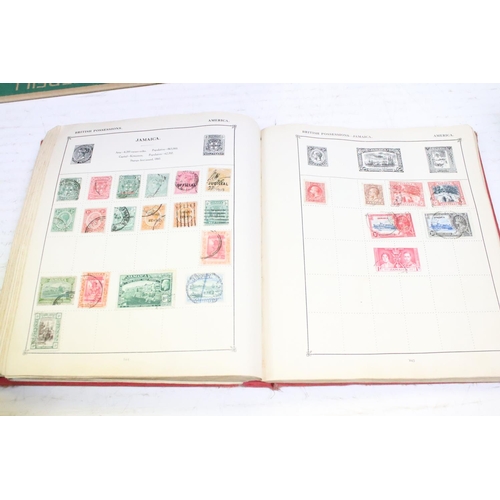 446 - Collection of British & world stamps contained within seven albums (featuring Victorian examples), t... 