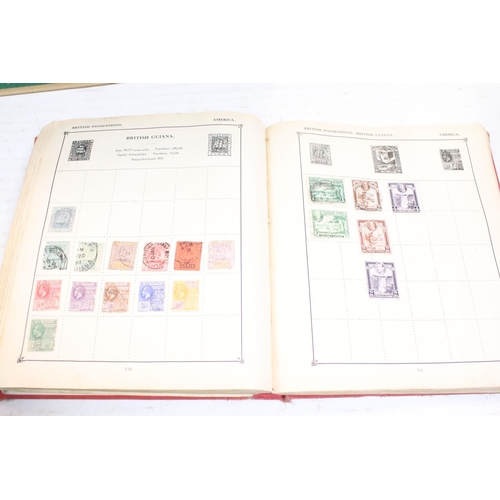 446 - Collection of British & world stamps contained within seven albums (featuring Victorian examples), t... 