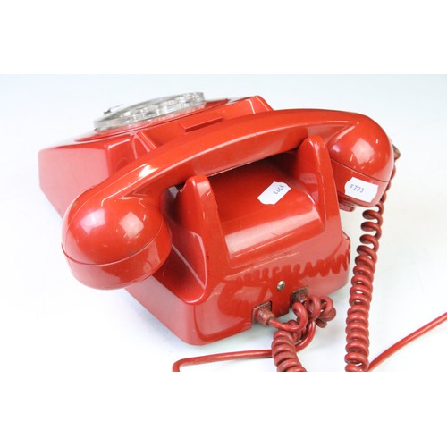 187A - British Telecom rotary dial telephone, model 8746 D in red