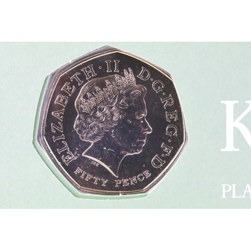 150 - A Royal Mint the 250th Anniversary of the Royal Botanic Garden at Kew 50p coin stamp cover, numbered... 