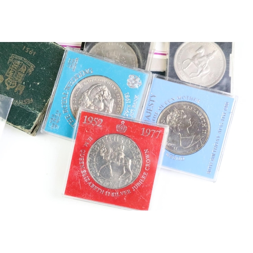 156 - A collection of mainly British mixed coins to include two proof year sets, two brilliant uncirculate... 