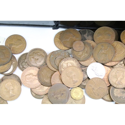 159 - A large collection of mainly British pre decimal coins to include Victorian examples together with a... 