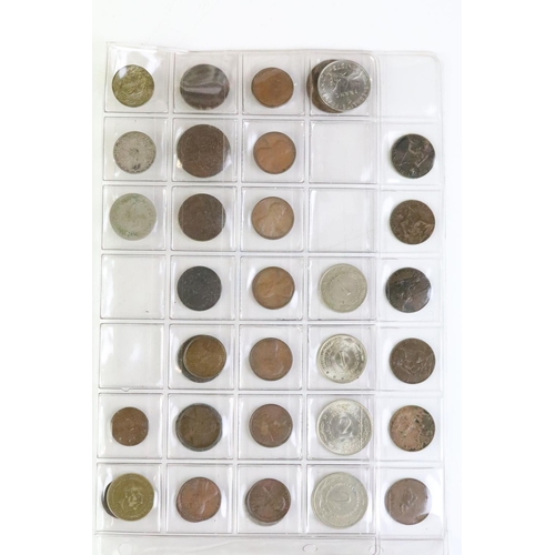 162 - A collection of early pre decimal British and World coins to include King William IIII, King George ... 