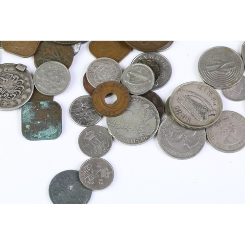 174 - A collection of mixed world coins to include early hammered and milled examples together with a sele... 