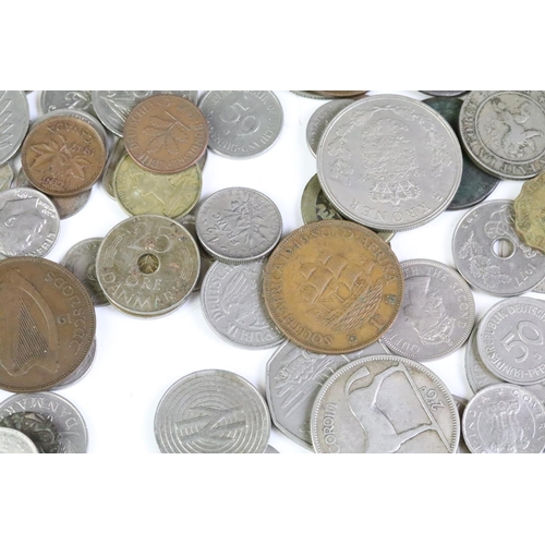 174 - A collection of mixed world coins to include early hammered and milled examples together with a sele... 