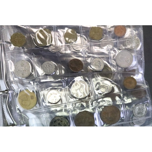 179 - A collection of mainly British pre decimal and world coins to include some silver examples contained... 