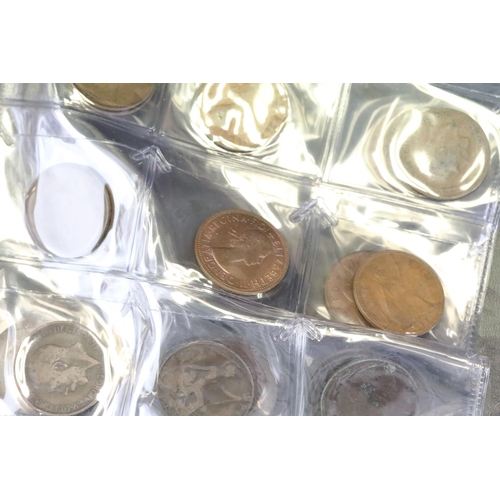 179 - A collection of mainly British pre decimal and world coins to include some silver examples contained... 