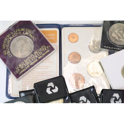 189 - A collection of mainly United Kingdom pre decimal coins to include Queen Victoria and King George II... 