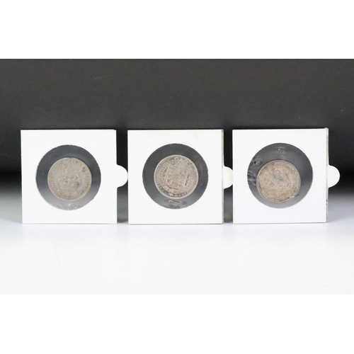 194 - A collection of three British King George III & IV silver shillings to include 1826, 1824 and 1816 e... 