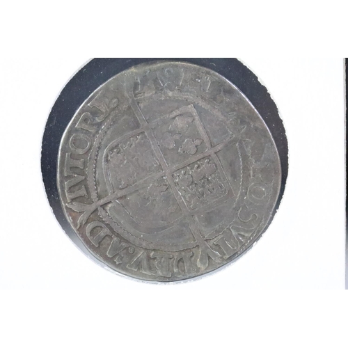 197 - A British Queen Elizabeth I hammered silver shilling coin.