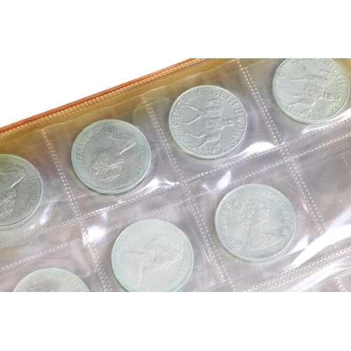 32 - A collection of mainly British pre decimal coins to include a selection of Queen Victoria silver exa... 