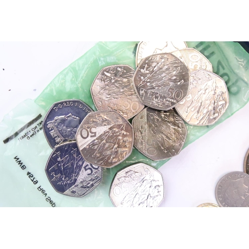 40 - A collection of mixed coins to include a large selection of world coins, collectors coins, commemora... 