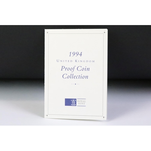 79 - A collection of three Royal Mint United Kingdom proof coin year sets to include 1993, 1994 and 2005 ... 