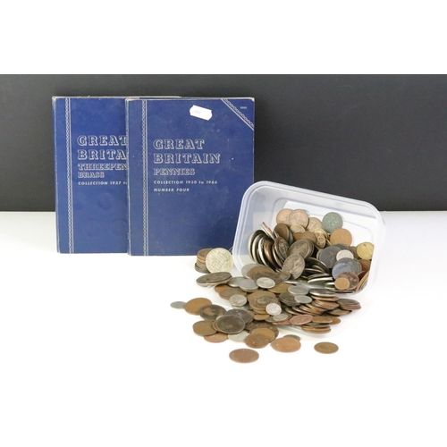 200 - A collection of mainly British pre decimal coins to include a Queen Victoria Crown together with oth... 