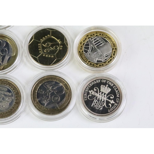 224 - A collection of twenty British £2 coins to include 2002 Commonwealth Games, 2003 DNA Double Helix, 2... 