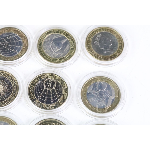 224 - A collection of twenty British £2 coins to include 2002 Commonwealth Games, 2003 DNA Double Helix, 2... 