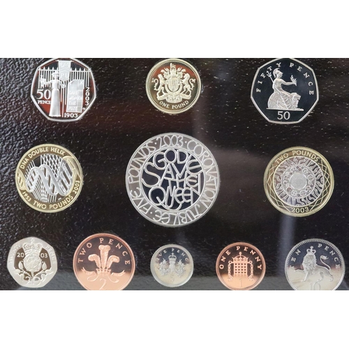 231 - Three Royal Mint proof coin year sets to include 1988, 2003 and 2008 examples together with five Roy... 