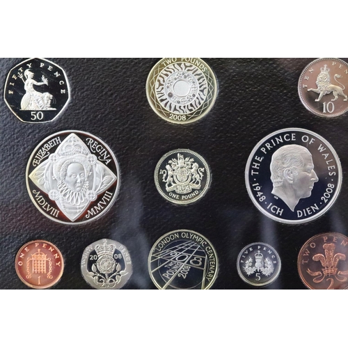 231 - Three Royal Mint proof coin year sets to include 1988, 2003 and 2008 examples together with five Roy... 