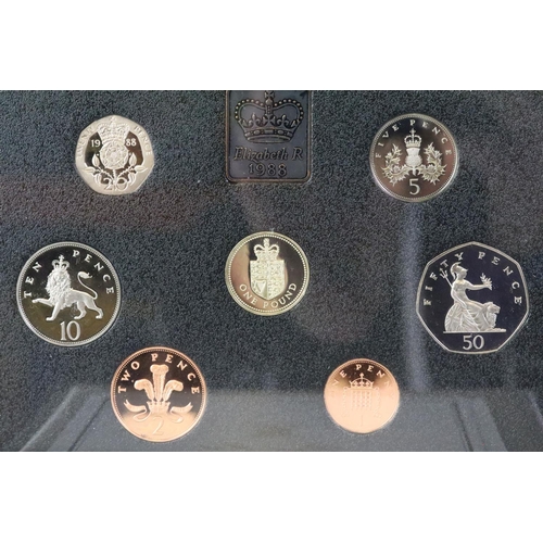 231 - Three Royal Mint proof coin year sets to include 1988, 2003 and 2008 examples together with five Roy... 