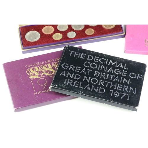 247 - A collection of Royal Mint coin sets to include five year sets and three crown sets together with tw... 