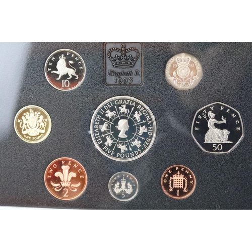 268 - A collection of six Royal Mint annual proof coin year sets to include 1983, 1984, 1990, 1991, 1992 a... 