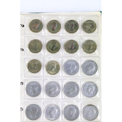 287 - A collection of British pre decimal Threepence and shilling coins to include a good selection of Kin... 