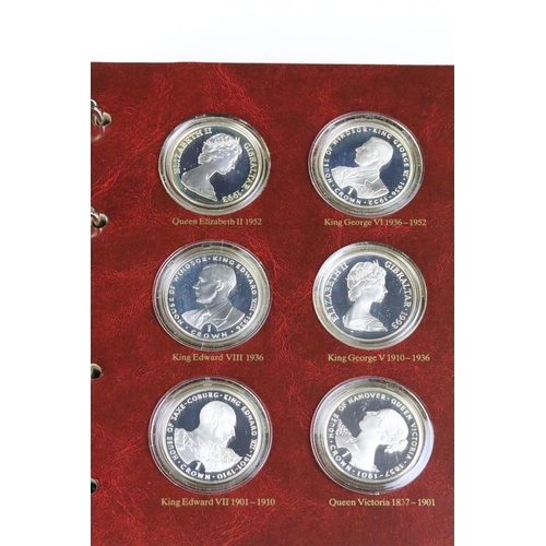 290 - A Pobjoy Mint Kings & Queens Crown of Crowns silver proof coin set consisting of twelve silver crown... 