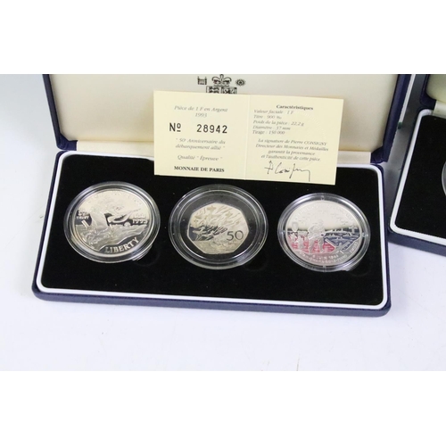 297 - A collection of mainly British uncirculated and proof coins sets to include silver example, all comp... 