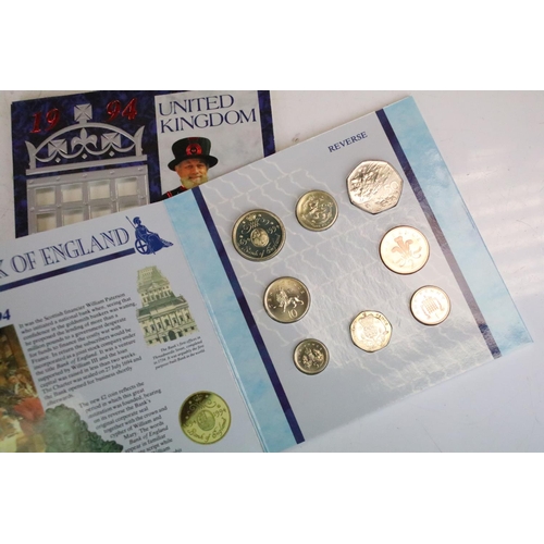 24 - A collection of fifteen Royal Mint uncirculated coin year sets to include 1970, 1982, 1983, 1984, 19... 