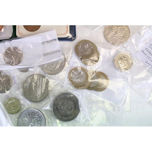 5 - A Collection Of Mainly British Collectable Circulated And uncirculated Coins To Include 50p And £2 e... 