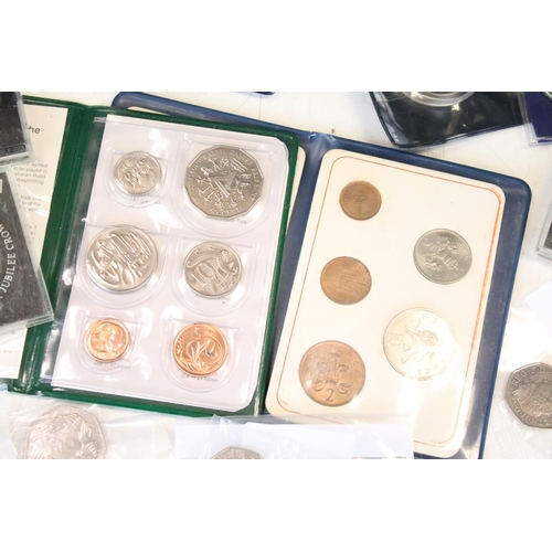 5 - A Collection Of Mainly British Collectable Circulated And uncirculated Coins To Include 50p And £2 e... 