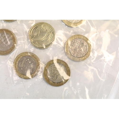 6 - A large collection of British circulated £2 coins to include Robert Stephenson, William Shakespeare ... 