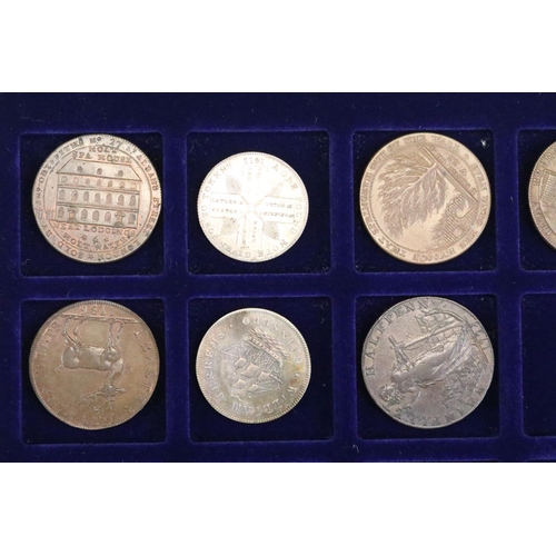 126 - A collection of approx sixteen 18th century tokens, mainly Wiltshire examples to include Bath, Marlb... 