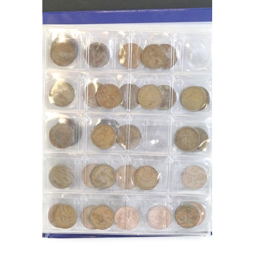 147 - A collection of mainly British pre decimal coins contained within two collectors albums to include s... 