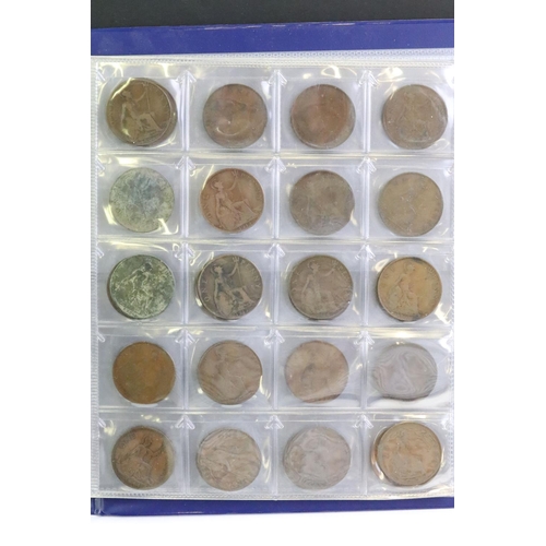 147 - A collection of mainly British pre decimal coins contained within two collectors albums to include s... 