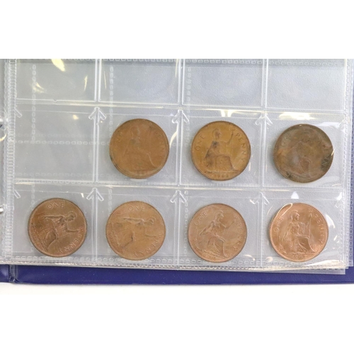 147 - A collection of mainly British pre decimal coins contained within two collectors albums to include s... 