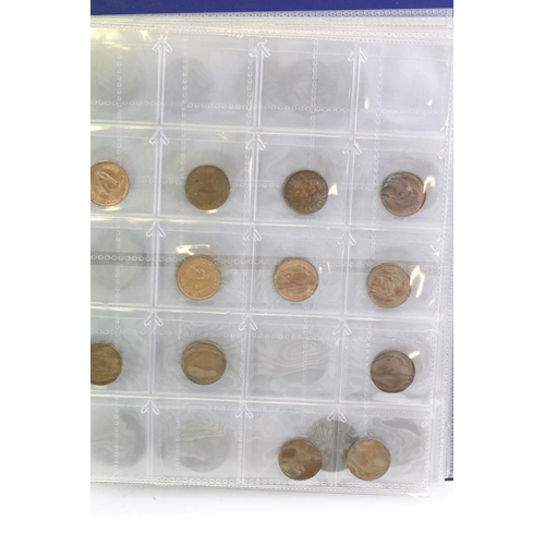 147 - A collection of mainly British pre decimal coins contained within two collectors albums to include s... 